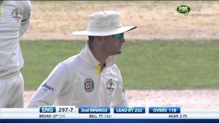 Stuart Broads Controversial Dismissal  Day Three First Ashes Test 2013 [upl. by Llirrem]