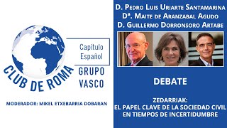 Debate quotZedarriak El papel clave de la Sociedad Civil en tiempos de incertidumbrequot [upl. by Yliah]