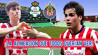 ¡INÉDITA ALINEACIÓN BUENAS NOVEDADES DE CHIVAS PARA ENFRENTAR A SANTOS [upl. by Melessa]