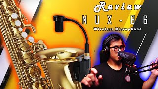 MIC NUX B6 WIRELESS  Saxophone Microphone  REVIEW [upl. by Meingolda]