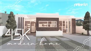 45K MODERN FAMILY HOME NOGAMEPASS  BLOXBURG SPEEDBUILD [upl. by Hesky]