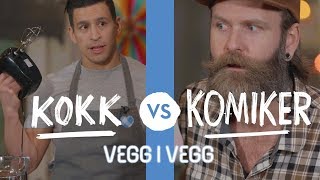 Adam Schjølberg og chocolate explosion cake💥  Veggivegg challenge  TINE Kjøkken [upl. by Kaine]