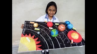 My 3D Solar System Model  Solar System Project for Kids  School Science Project [upl. by Ferrell]