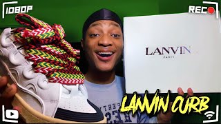 LANVIN CURB SNEAKER UNBOXING  ON FEET [upl. by Dina]