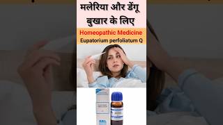 मलेरिया और डेंगू बुखार के लिए homeopathic medicine Eupatorium perfoliatum q fever dengue malaria [upl. by Bratton]