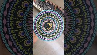 omm design dot mandala art ytshorts artandcraft shorts dotmandala mandalaart [upl. by Johanna]