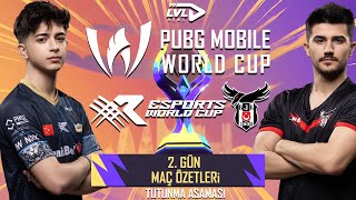 2024 PMWC HAYATTA KALMA 2 GÜN MAÇ ÖZETLERİ  PUBG MOBILE WORLD CUP x ESPORTS WORLD CUP  PMWC 2024 [upl. by Bussy]