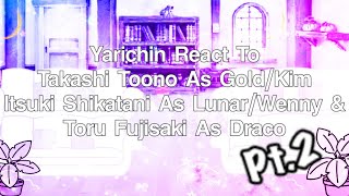 Yarichin React To Toono Shikatani amp Fujisaki As Gold Lunar amp Draco Pt2  KREW  Funny Moments [upl. by Aicilet78]