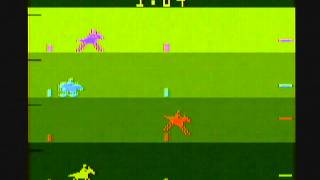 Atari 2600 Steelplechase Sears TeleGames Game Cartridge An Annotated Review [upl. by Bess790]