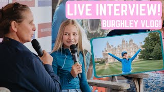 BURGHLEY HORSE TRIALS VLOG  LIVE INTERVIEW [upl. by Lorolla327]