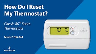 Classic 80 Series  1F86344  How Do I Reset My Thermostat [upl. by Mavra53]