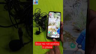 Boya mic not working in realme phone boya mic not working in smart phone problem solvedboyamic [upl. by Parrie]