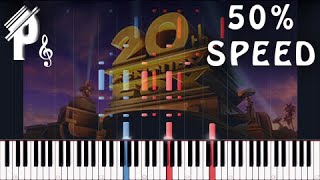 How To Play 20th Century Fox Intro  Theme Song  Piano Tutorial EASY [upl. by Gnouhc]