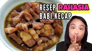 RESEP DAN CARA MEMBUAT BABI KECAP ALA RESTO JANGAN KELIRU MEMASAKNYA YAH [upl. by Amikat]