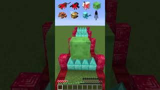 Spike Fence vs Different Mobs minecraft shorts challenge [upl. by Valley409]