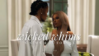 how to use wicked whims installation tutorial realistic gameplay settings amp more  the sims 4 [upl. by Candis]