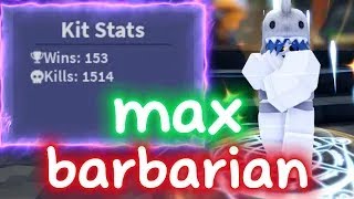 I Got MAX Barbarian Contract In Roblox Bedwars [upl. by Srini381]