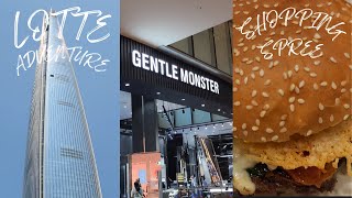 VLOG Spending a Day in Lotte GENTLE MONSTER and More [upl. by Justinn]