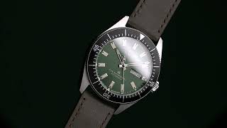 New Timex Waterbury Dive Automatic 40mm Leather Strap Watch  TW2V24700 timex [upl. by Drucie]