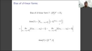 On Multilinear Forms Bias Correlation and Tensor Rank [upl. by Whit]