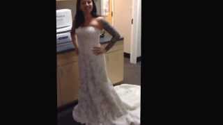 Maunalee Tries on Dress Donated for Hero Appreciation Day 2014 [upl. by Lars911]