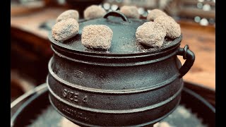 South African Potjie  Cast Iron Pot Cooking [upl. by Ronyam343]