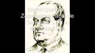 David Oistrakh Zapateado live in Moscow 1956 [upl. by Hobie]