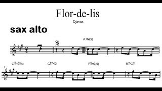 Flor de Lis  Sax Alto Eb Playback [upl. by Rednael]