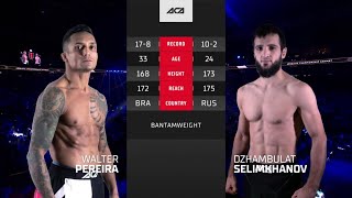 Валтер Перейра vs Джамбулат Селимханов  Walter Pereira vs Dzhambulat Selimkhanov  ACA 147 [upl. by Ophelie]