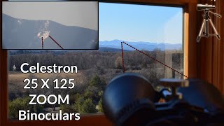 Celestron 25 x 125 power Binoculars Examples amp Review [upl. by Dich]