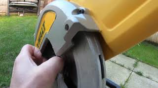 Another way to change a chopsaw blade on a DCS777 Dewalt Chop saw [upl. by Petigny453]