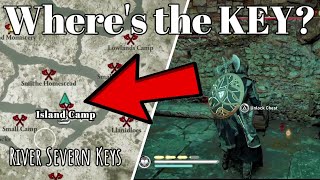 Island Camp Key Location on the Severn River River Raid Keys  Assassins Creed Valhalla [upl. by Falito707]