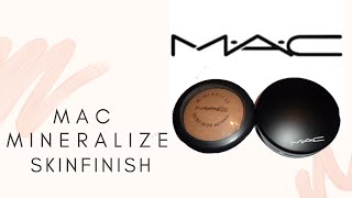 MAC Mineralize Skinfinish Natural Dark Tan Review [upl. by Ardnik]