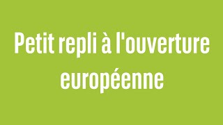 Petit repli à louverture européenne  100 Marchés  matin  050123 [upl. by Auhoj639]