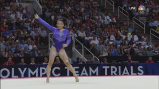 So What Laurie Hernandez floor routine trials 2016 [upl. by Nerdna]