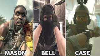 MASON VS BELL VS CASE  All Finishing Moves Comparison in COD BLACK OPS GAME FRANCHISE 20102024 [upl. by Erdreid]