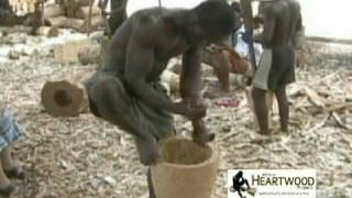 Djembe  Making a Djembe  Ghana West Africa [upl. by Tompkins569]