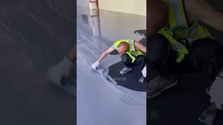 How to Install Epoxy AntiStatic SelfLeveling Floors  Engineering Project process epoxyfloor [upl. by Devy]