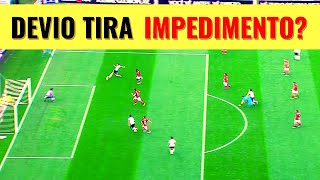 Desvio Tira o Impedimento no Futebol [upl. by Nisior]