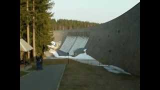 Talsperre Muldenberg Hochwasser Überlauf [upl. by Zhang]