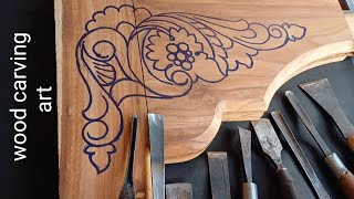 wood carving  Door frame [upl. by Kletter]