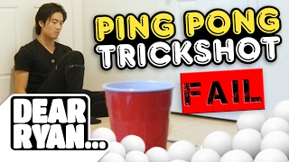 Ping Pong Trickshots Dear Ryan [upl. by Tnirb]