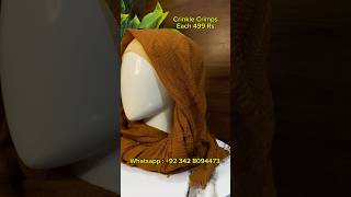 Crinkle Crimps Hijab  Soft Lawn  Wrinkle Free  No Need Of Iron crimps crinklecrinkle hijab [upl. by Chaworth487]