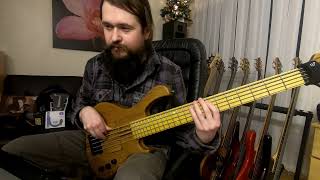 Knower  Hanging On bass cover [upl. by Annig]