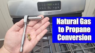 How to Convert a Natural Gas Stove to Propane  Kenmore  Frigidaire Natural Gas Stove Conversion [upl. by Itoyj224]