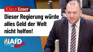 Dieser Regierung würde alles Geld der Welt nicht helfen – Klaus Esser AfD [upl. by Ilehs412]