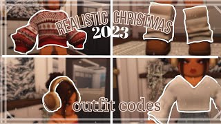 REALISTIC Bloxburg Winter and Christmas Outfit codes  Outfit Codes  Roblox [upl. by Ahsiya]