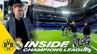 BVBVLOG THE TRAVEL DAY – Training Flight Bernabeu  Inside Champions league [upl. by Fara]