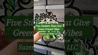 Five Stickers That Give Green Friend Vibes♡ Do you agree suzensartshop [upl. by Seppala894]