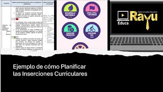 Ejemplo de cómo Planificar las Inserciones Curriculares [upl. by Aicram]